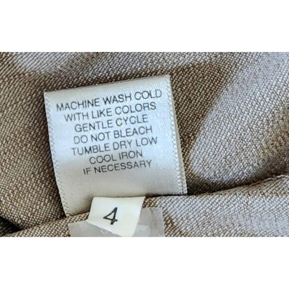 Christopher and Banks Stretch Comfort Fit Women's Light Brown Pants Size 4 - Picture 5 of 7